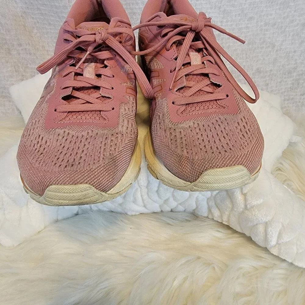 Women's ASICS GT 1000 10 Running Shoes Pink Cushioned Sneaker Athleisure‎ Sz 10